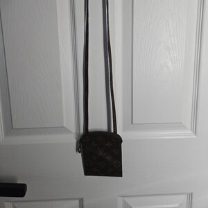 Elegant Monogram Crossbody Wallet